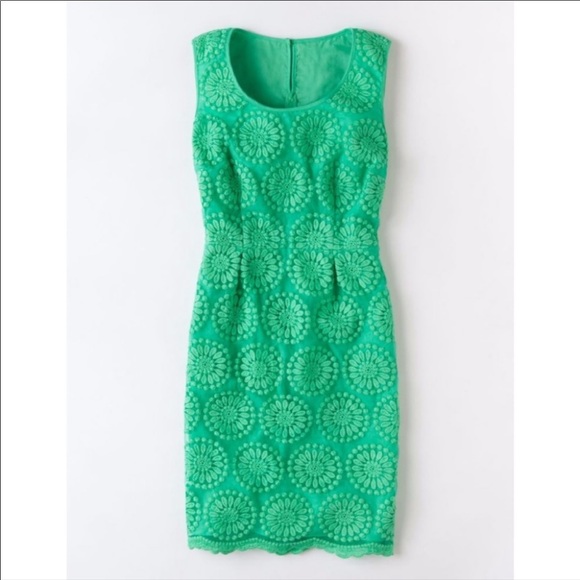 Boden Dresses & Skirts - Boden Green Lace Organza Embroidered Dress sz 8L